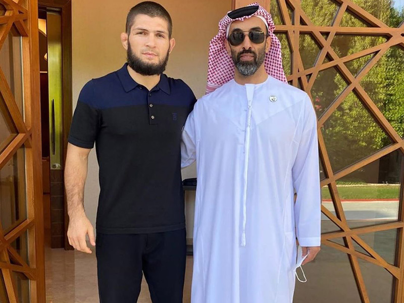 حبيب نور محمدوف يلتقى الشيخ طحنون بن زايد لإطلاق مشاريع جديدة في ابوظبي